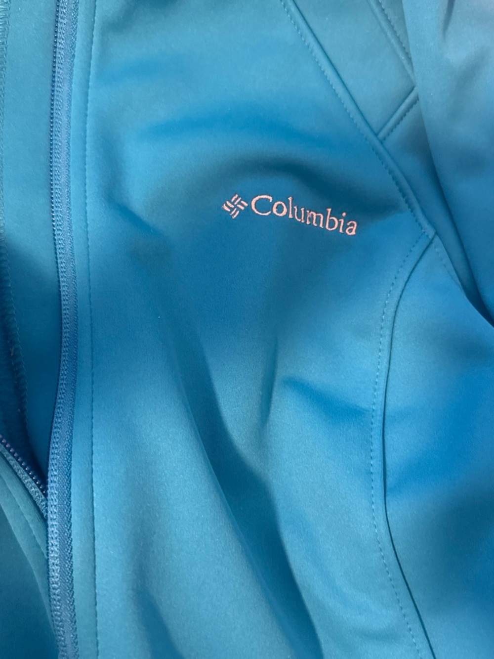 Columbia Light Blue Softshell Jacket